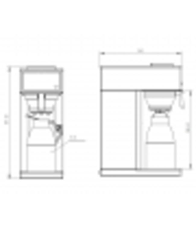 Koffiezetapparaat met isoleerkan 2 ltr - Combisteel