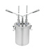Kalando Heveldispenser 6 ltr container rvs met dubbele naald spuitmond - Kalando