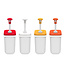 Kalando Opslagcontainer 1,9 ltr met orane drukknopdispenser - Kalando