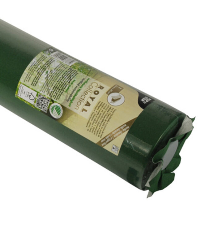 Tafelloper donkergroen 24 mtr x 40 cm Tissue Royal Collection - Papstar | prijs & verp per 4 stuks