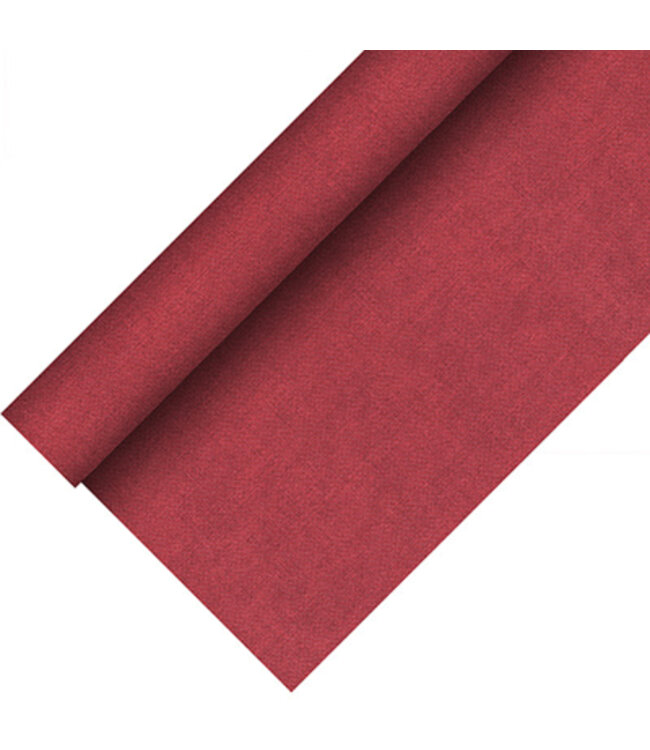 Tafelkleed bordeaux 20 mtr x 118 cm PV-Tissue mix  Royal Collection - Papstar | prijs & verp per 2 stuks