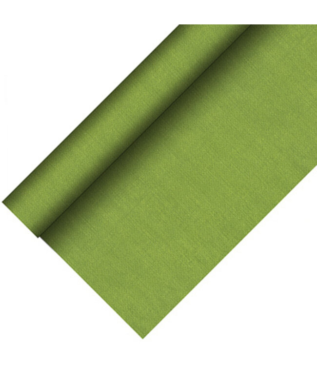 Tafelkleed olijfgroen 20 mtr x 118 cm PV-Tissue mix  Royal Collection - Papstar | prijs & verp per 2 stuks