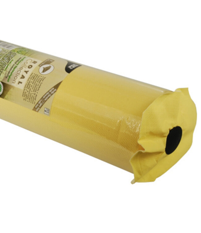 Tafelkleed geel 25 mtr x 118 cm Tissue Royal Collection - Papstar | prijs & verp per 4 stuks