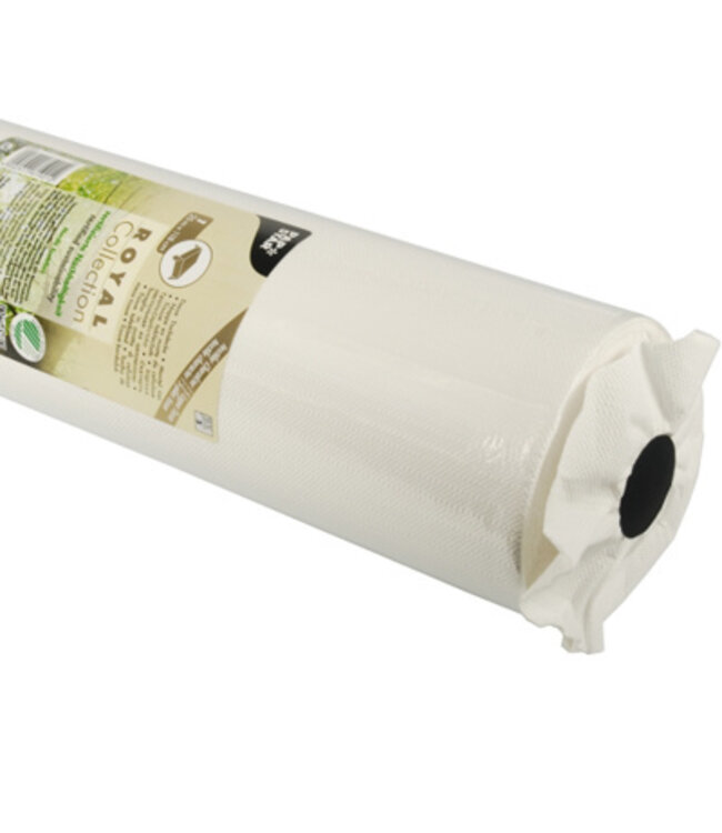 Tafelkleed wit 25 mtr x 118 cm Tissue Royal Collection - Papstar | prijs & verp per 4 stuks