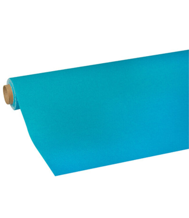 Tafelkleed turquoise 5 mtr x 118 cm Tissue Royal Collection - Papstar | prijs & verp per 10 stuks