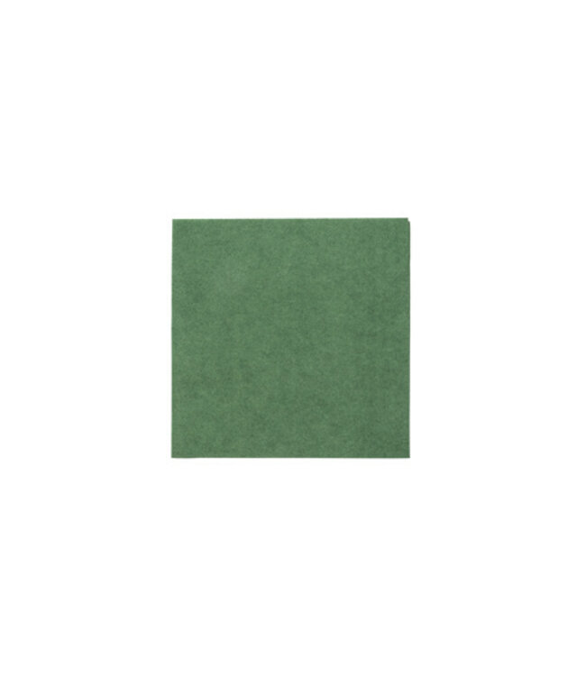 Servet 33x33 cm 2-laags donkergroen tissue 1/4 gevouwen - Premium Quality | prijs & verp per 2000 stuks