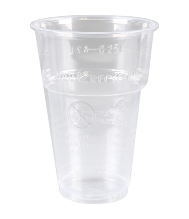 Bierglas disp PP 25 cl Ø78x(h)108 mm Proppy | prijs & verp per 1000 stuks