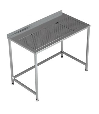 Combisteel Werktafel 1200x650x900 mm (bxdxh) RVS met geintegreerde lekbak - Combisteel