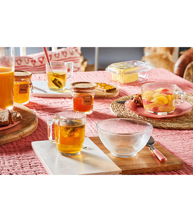 Theeglas 25 cl Ø77x(h)91 mm Stripy - Luminarc | prijs & per 6 stuks