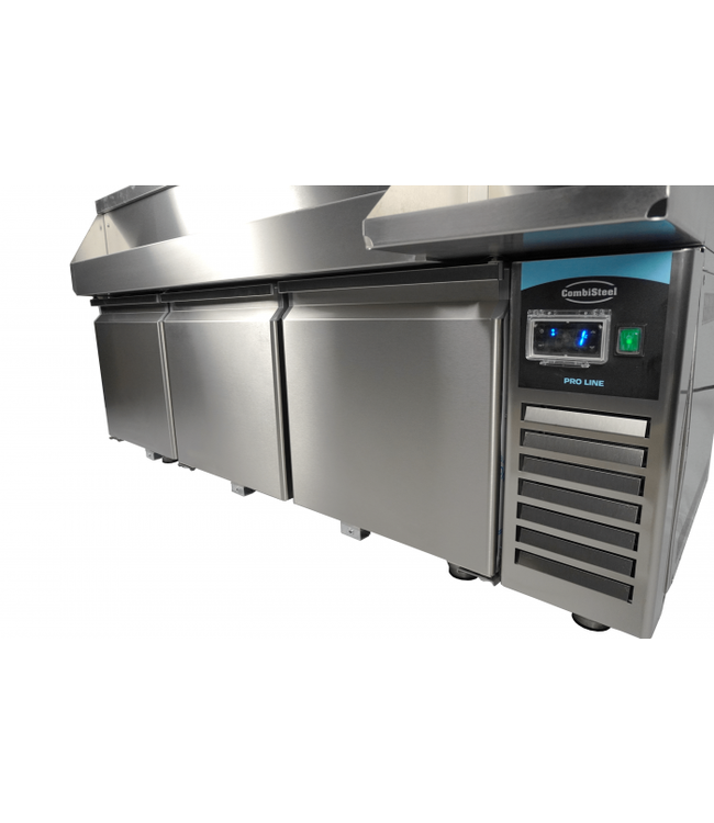Koelwerkbank met cocktailbar station 1700x700x1000 mm (bxdxh) met 3 deuren -2°C tot 8°C - Combisteel