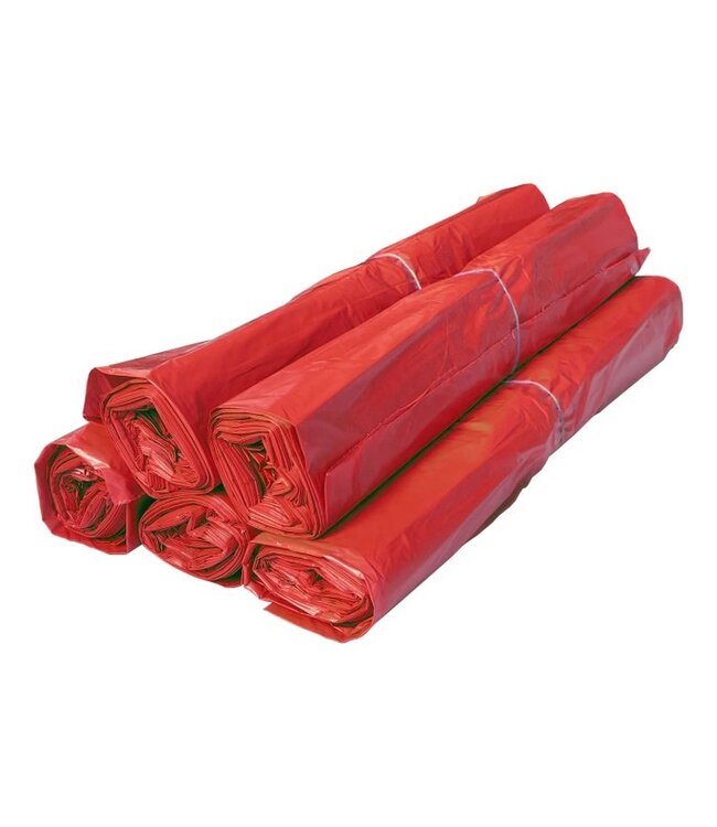 Afvalzak 58x100 cm (BxL) HDPE T23 rood | prijs & verp per 500 stuks