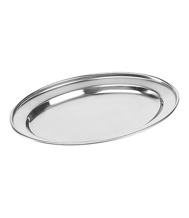 Serveerplateau ovaal 250x180 mm - Roestvrijstaal