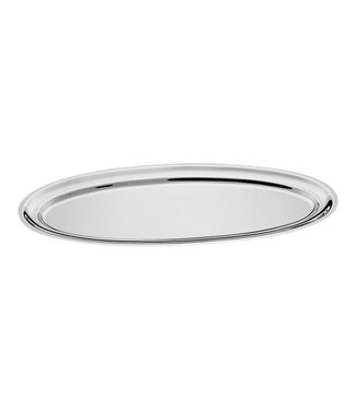 Sans Marque Serveerplateau ovaal 800x310 mm - Roestvrijstaal