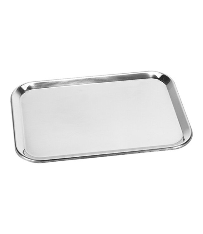 Serveerplateau rechthoekig 300x210 mm - Roestvrijstaal