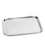 Sans Marque Serveerplateau rechthoekig 300x210 mm - Roestvrijstaal