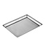 Sans Marque Serveerplateau rechthoekig 290x210 mm - Roestvrijstaal