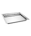 Sans Marque Serveerplateau rechthoekig 360x300 mm - Roestvrijstaal