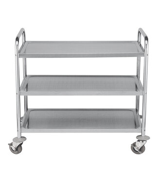 CaterChef Serveerwagen met 3 etages 830 x 500 mm roestvrijstaal - Caterchef