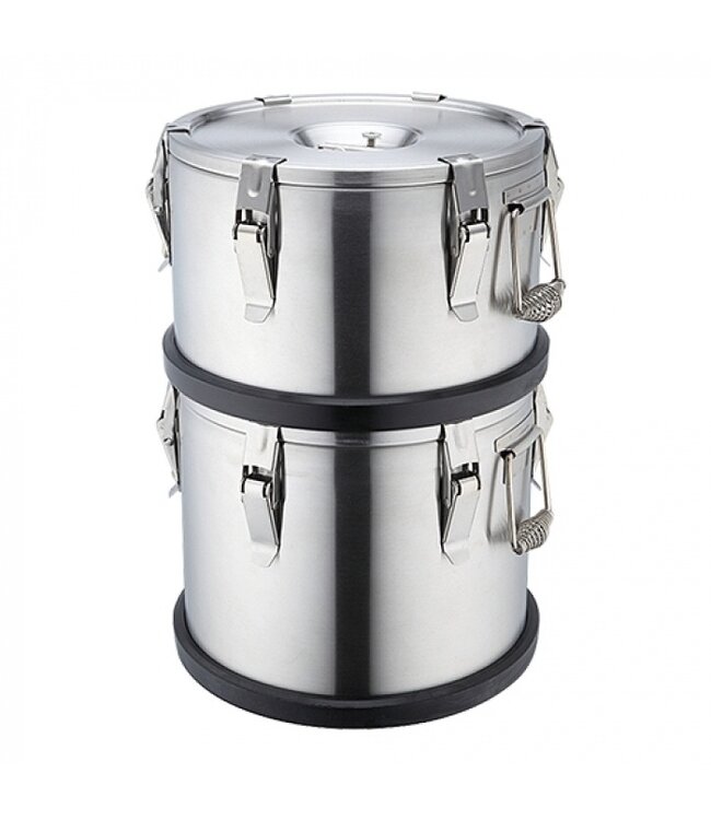 Gamel 15 ltr dubbelwandig RVS 18/10