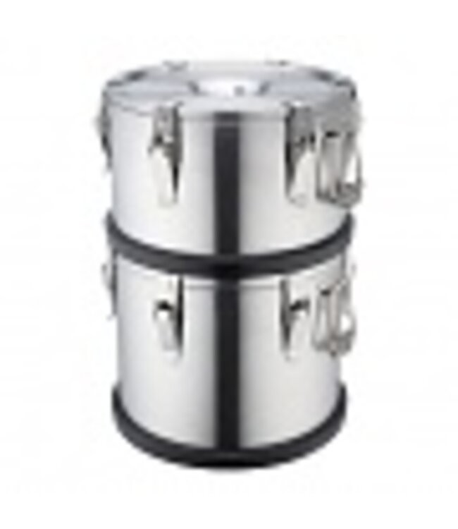 Gamel 10 ltr dubbelwandig RVS 18/10