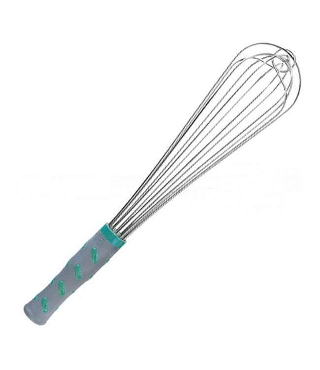 Garde  36 cm RVS uitgevoerd met dikkere draden en hittebestendig handvat die voorzien is van noppen voor betere grip