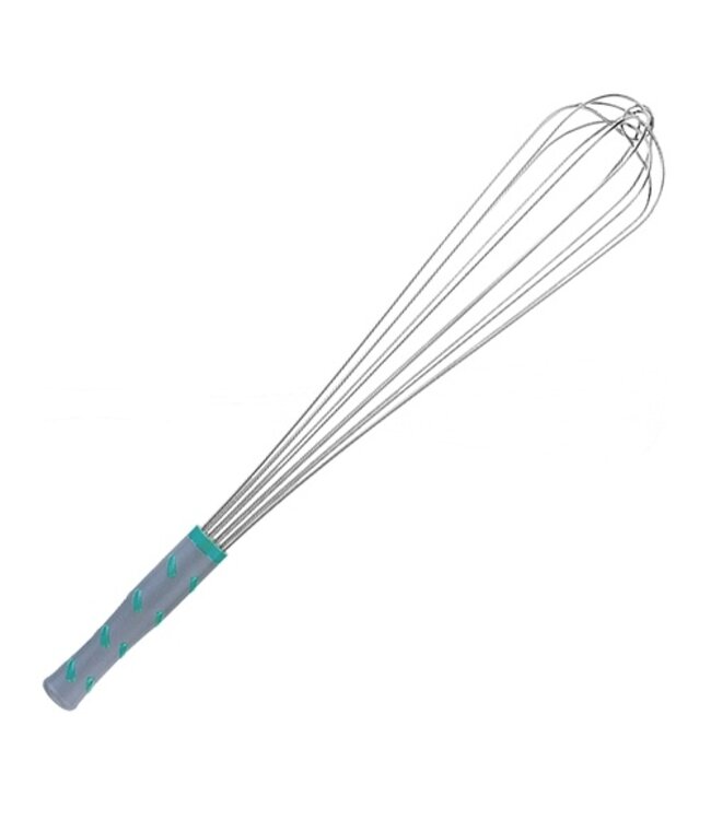 Garde  51 cm RVS uitgevoerd met dikkere draden en hittebestendig handvat die voorzien is van noppen voor betere grip