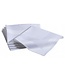 Servet 40x40 cm wit met atlasrand 4-zijdig gezoomd