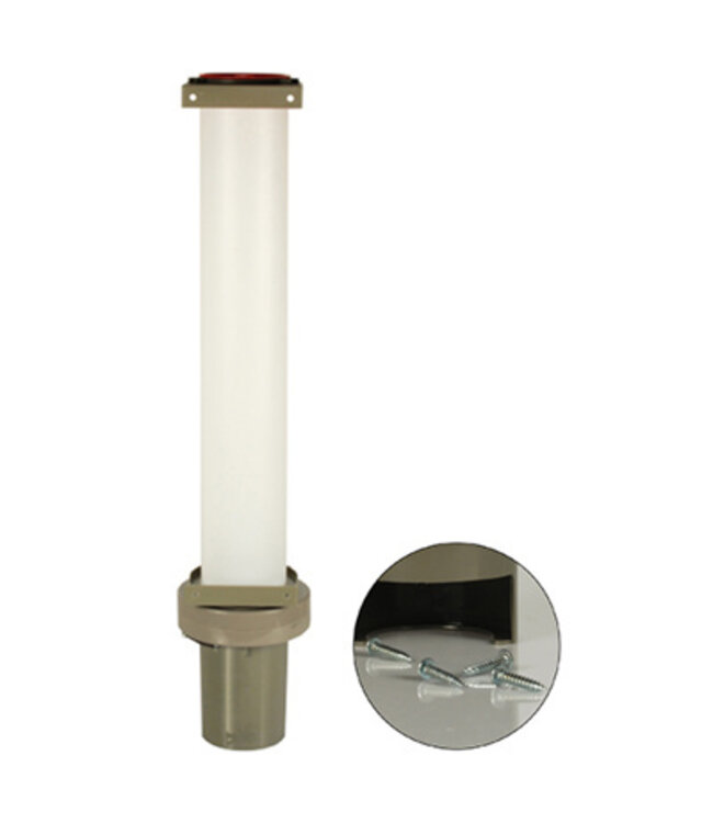 Bekerdispenser voor 100 bekers Ø70,3 mm grijs