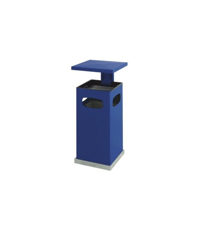 As-papierbak 70 tr met afneembaar afdak blauw