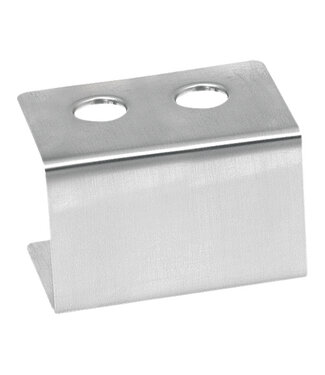 Sans Marque IJshoorn standaard 2 gaten 132x95x90 mm - Roestvrijstaal
