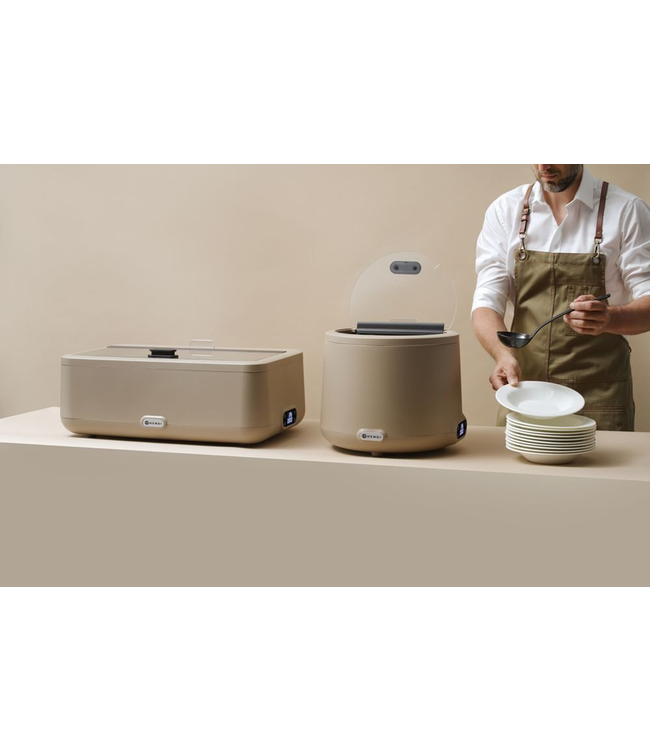 Chafing dish 607x402x250 mm (bxdxh) 230V/700W taupe Uniq - Hendi