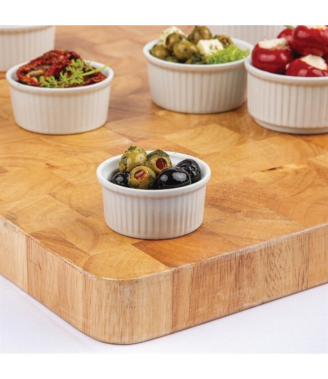 Ramekin Ø70x(h)33 mm 6 cl wit porselein | prijs & verp per 12 stuks