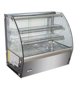 Combisteel Warmhoudvitrine 678x568x670 mm (bxdxh) 120 ltr +30°C tot +90°C- Combisteel