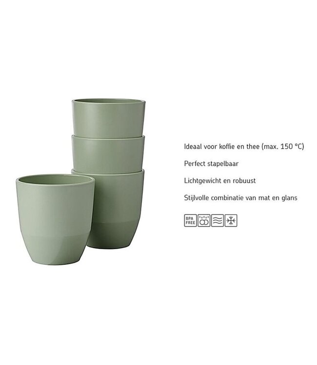 Beker silueta 200 ml nordic sage - Mepal