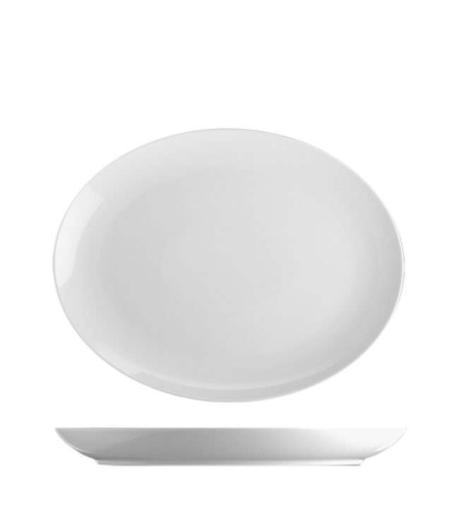 Bord 203x162 mm coupe ovaal Basic - G. Benedikt | prijs & verp per 6 stuks