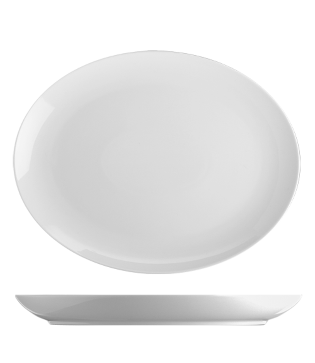 Bord 282x219 mm coupe ovaal Basic - G. Benedikt | prijs & verp per 6 stuks