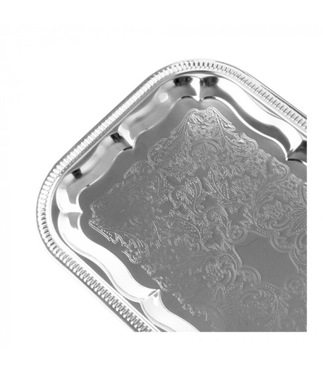 Serveerplateau rechthoekig 530x325 mm GN1/1 - Verchroomd