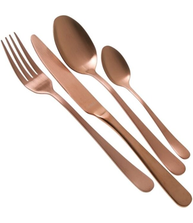 Dessertlepel 181 mm rvs 18/0 Ibiza mat koper - Sola | prijs & verp per 12 stuks