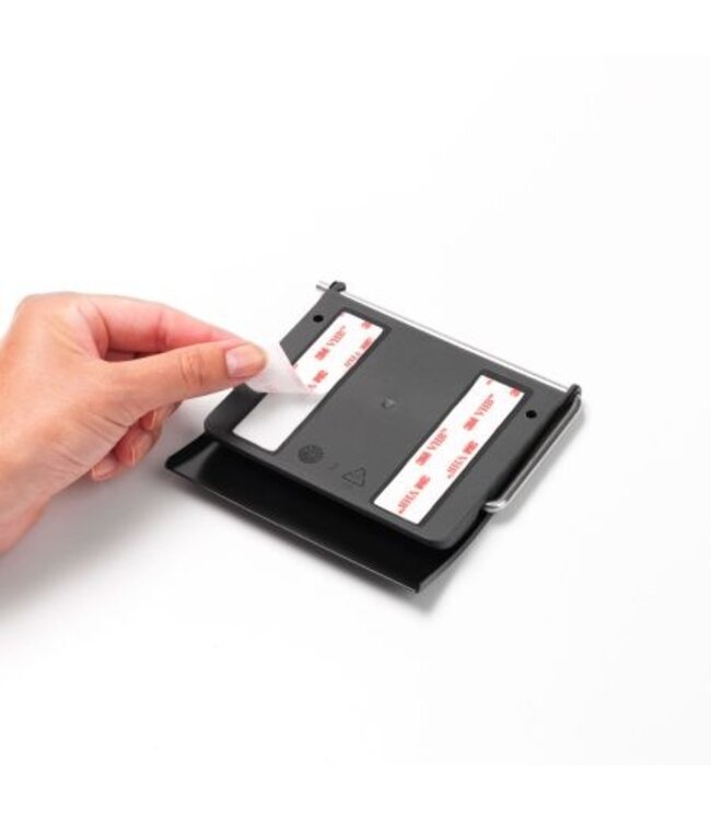 Toiletrolhouder met klep Matt Black ReNew -  Brabantia