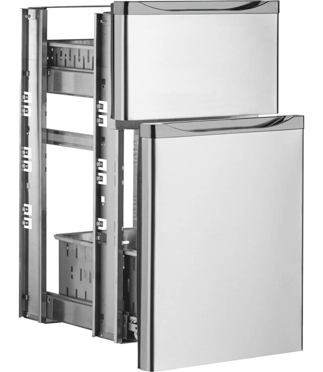 Barkoeler ladenkit 1x 2/3 + 1x 1/3 RVS TFGB 1A - 2/3-544 - Marecos