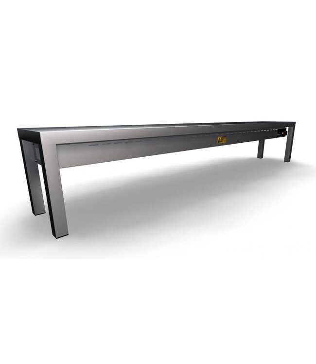 Etagere Keramisch Verwarmd 1 Niveau 2000 Met 6 Heaters  250W 2000x300x350 mm (bxdxh) - Combisteel