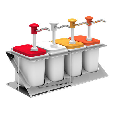 Diverse gekleurde dispenser sets