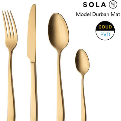 Sola - model Durban mat goud 18/10