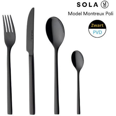 Sola - model Montreux zwart 18/10