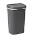 Curver Afvalbak 50 ltr antraciet grijs recycled PVC Mistral Flat - Curver