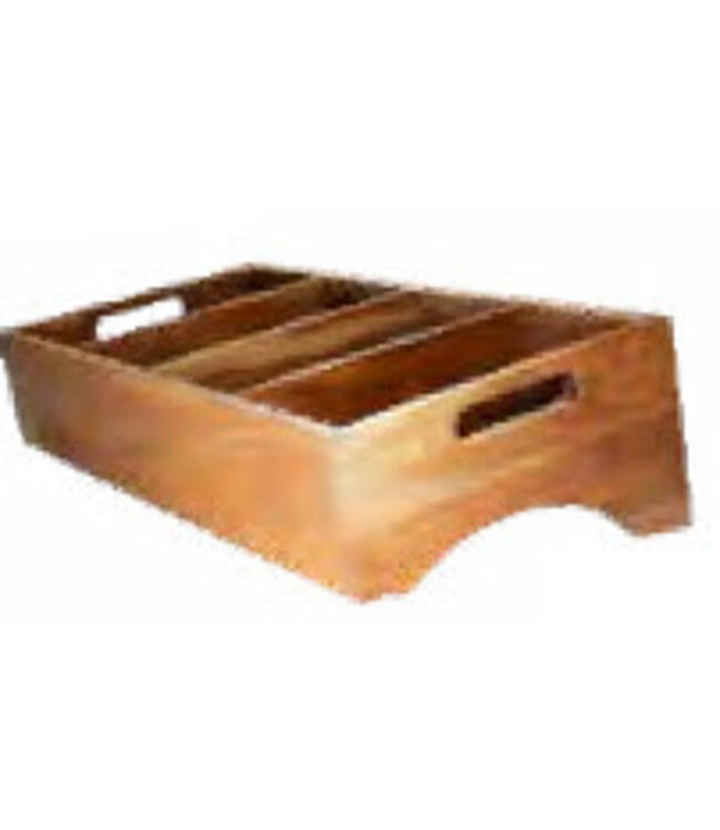 Bestekbak 4-delig 57x28x15 cm hout