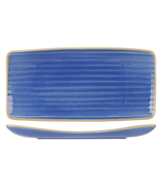 Bord 300x150 mm rechthoekig Artisan Blauw - Proof by Cosy & Trendy | prijs & verp per 6 stuks