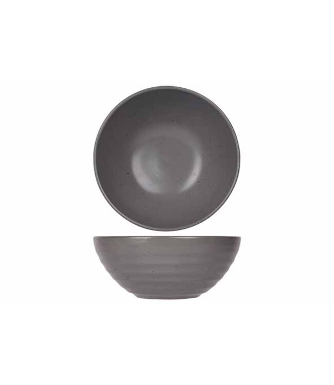 Kom Ø160x(h)63 mm rond 54 cl Artisan Grijs - Proof by Cosy & Trendy | prijs & verp per 4 stuks