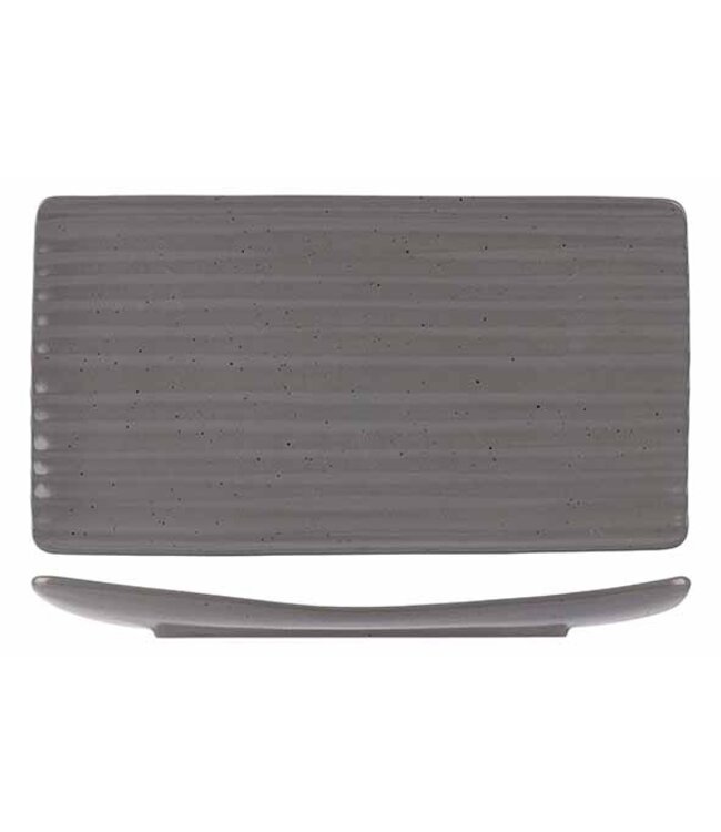 Bord 360x200 mm rechthoekig Artisan Grijs - Proof by Cosy & Trendy | prijs & verp per 6 stuks