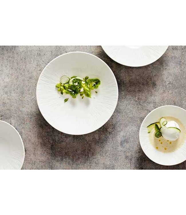 Bord 225x55 mm diep Pure White - Proof by Cosy & Trendy | prijs & verp per 3 stuks